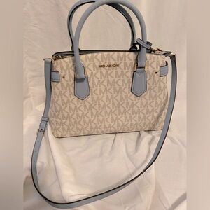 NWT Michael Kors pale blue satchel